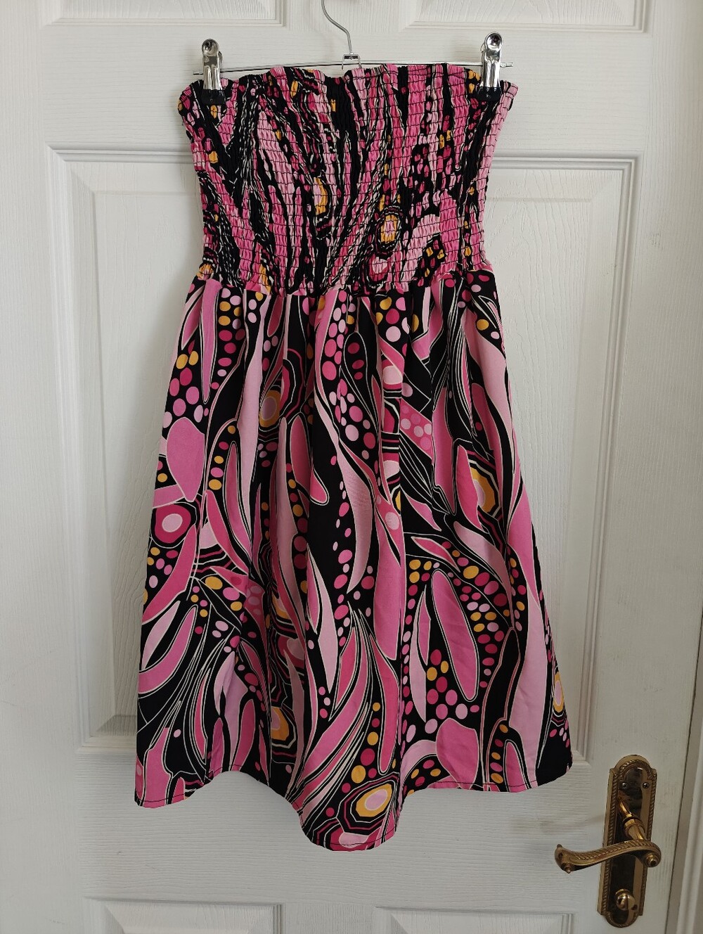 Smocked Tube Top Mini Dress
